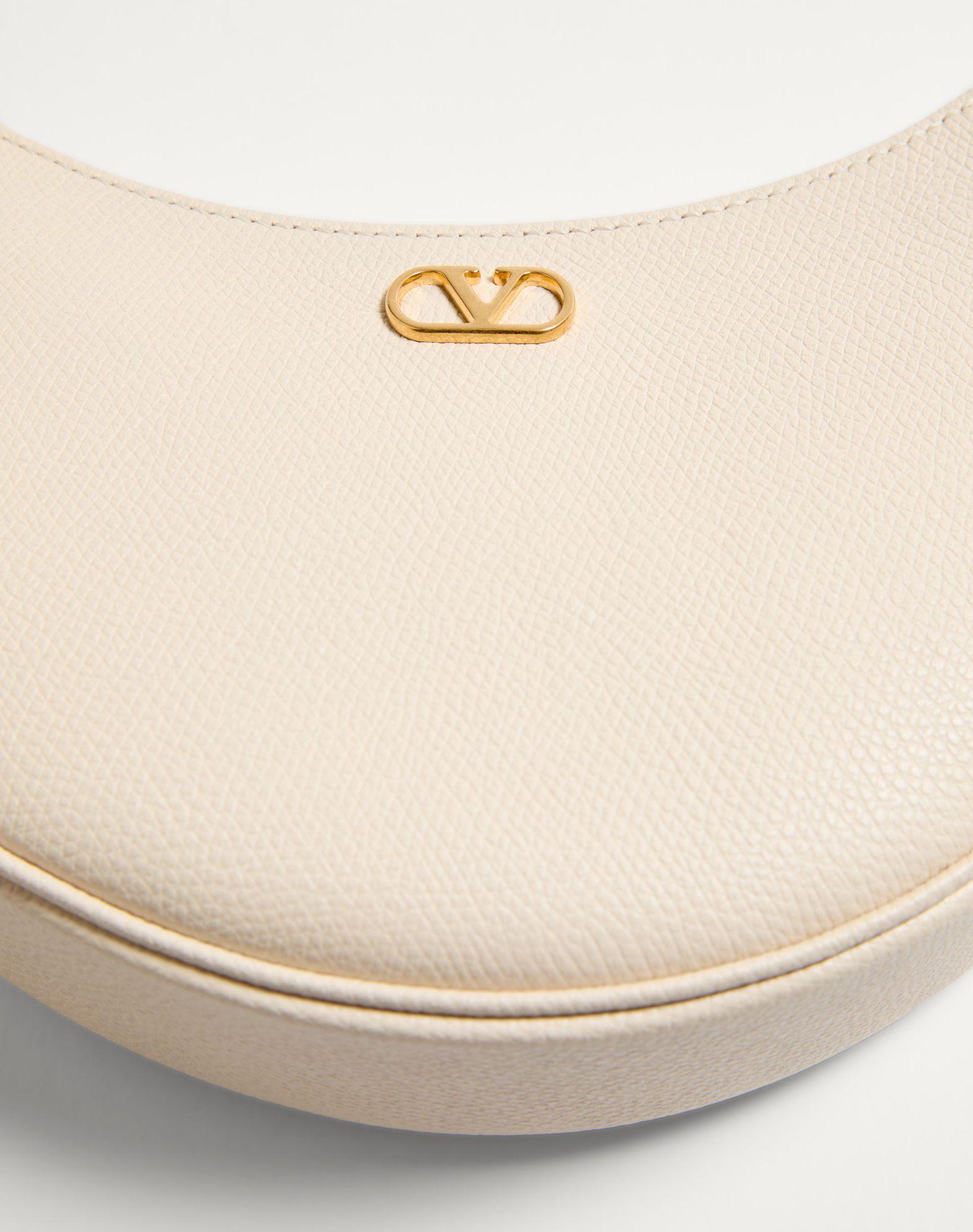 Vlogo Signature Mini Hobo Bag In Grainy Calfskin Product Image