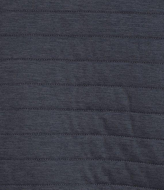 Roundtree & Yorke Long Sleeve Solid Quilted Snap Mockneck Pullover Product Image