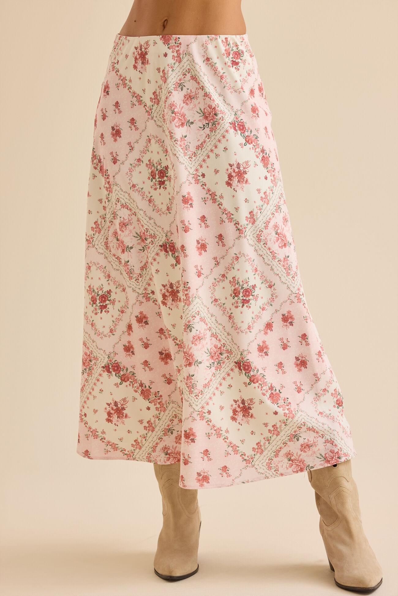 Gale Bandana Midi Skirt Product Image