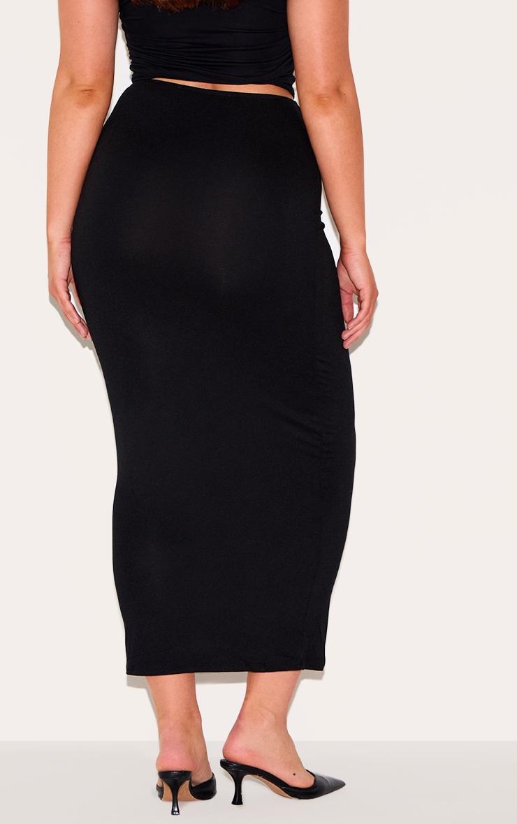 Shape Black Jersey Low Waist Maxi Skirt Product Image