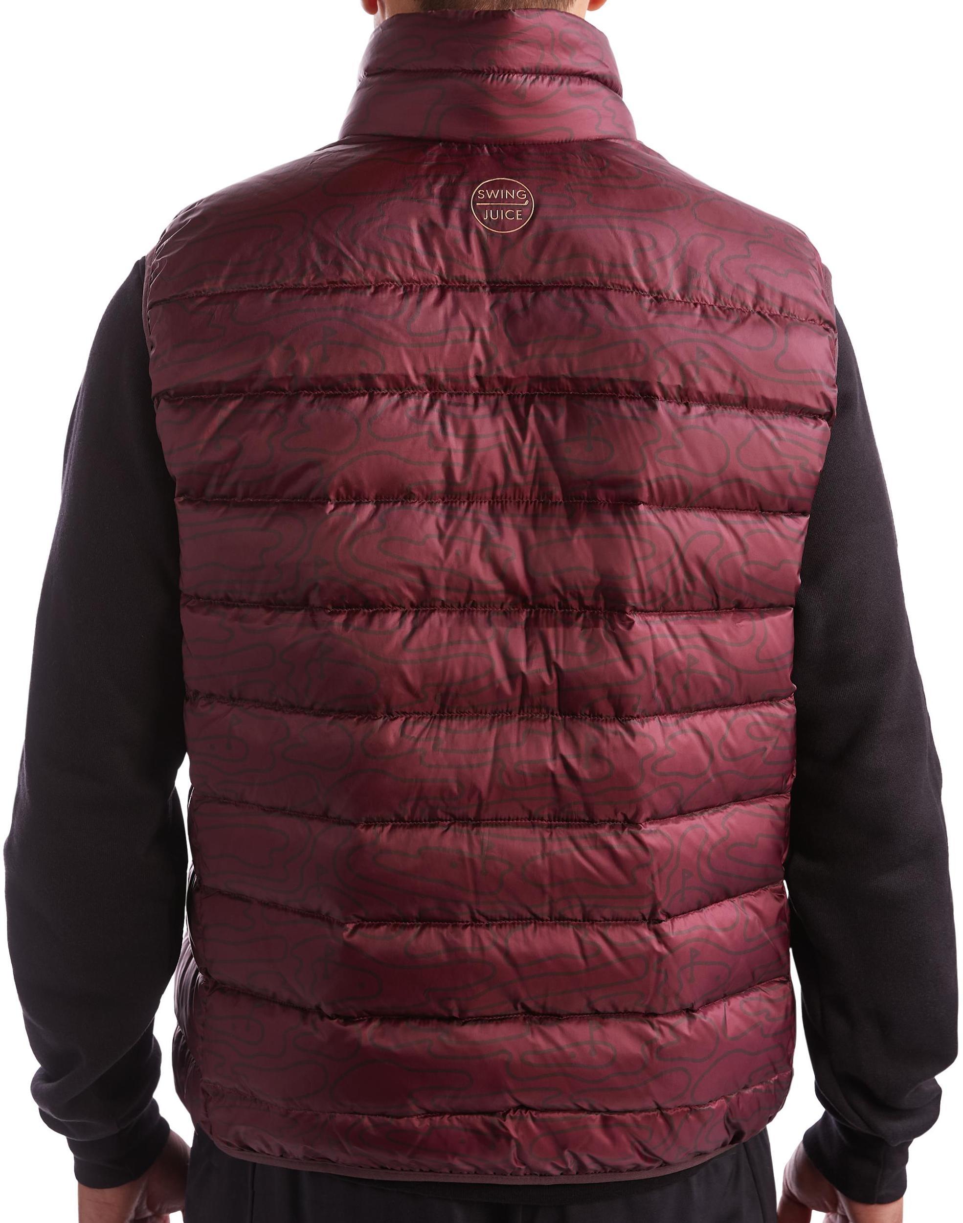 SwingJuice Golf Rhythmic Lines Men's Packable Puffer Vest Product Image