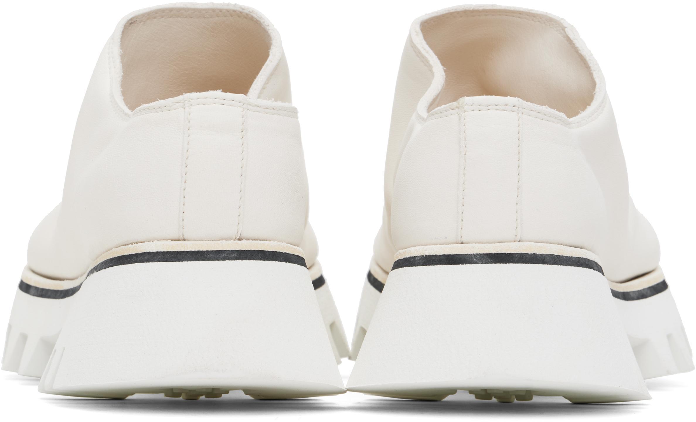 GUIDI White Soft Horse Full Grain Slip-on Loafers In Co00t White Product Image