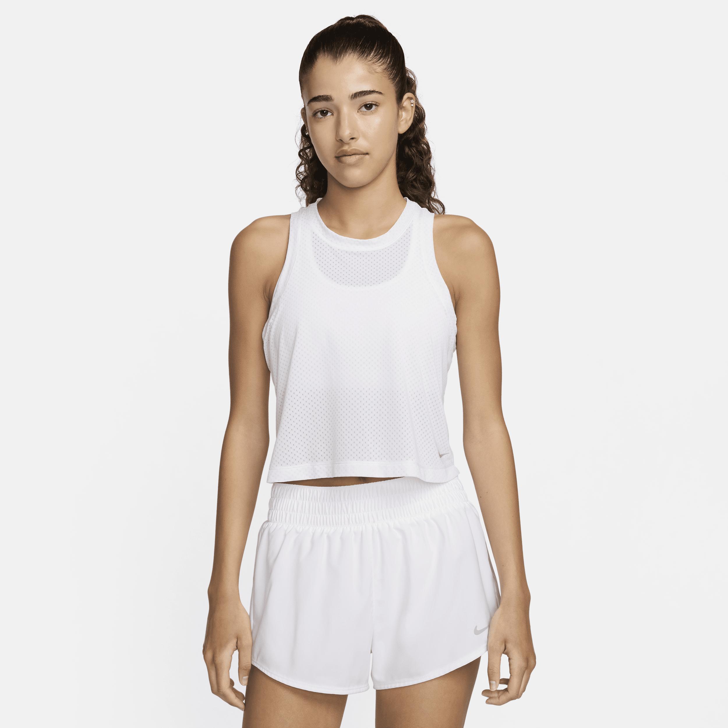 Women's Nike One Classic Breathable Dri-FIT Tank Top, Size: XXL, White Product Image