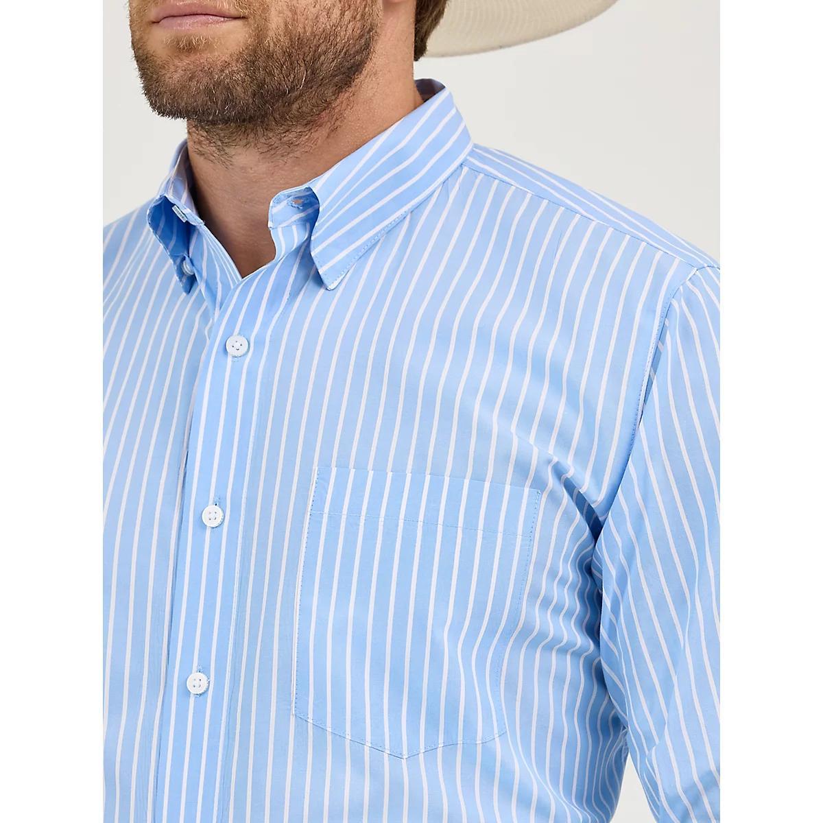 Men's Cody Johnson One Pocket Button Down Shirt in Gray Contrast Product Image