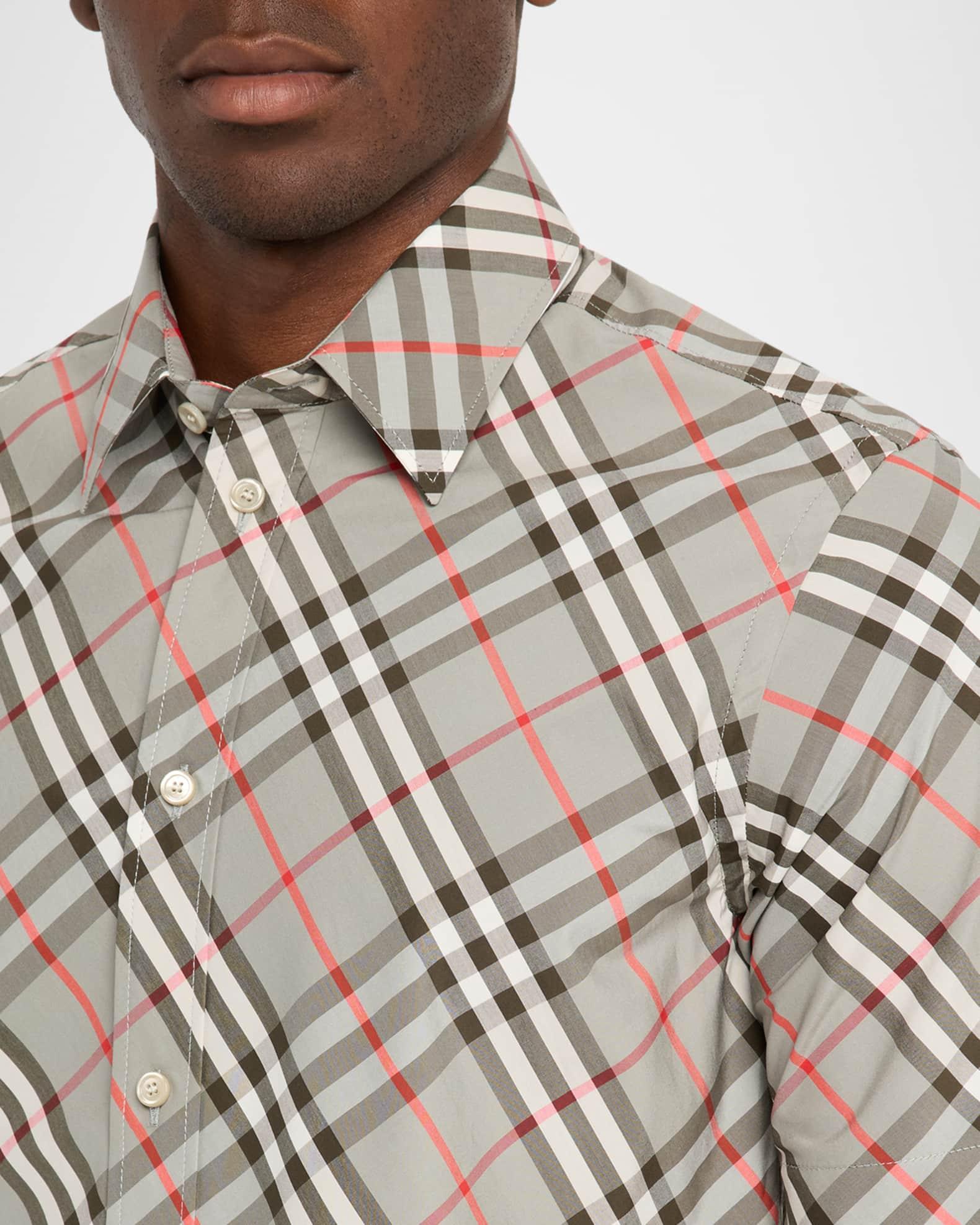 Men's Poplin Check Short-Sleeve Shirt Product Image