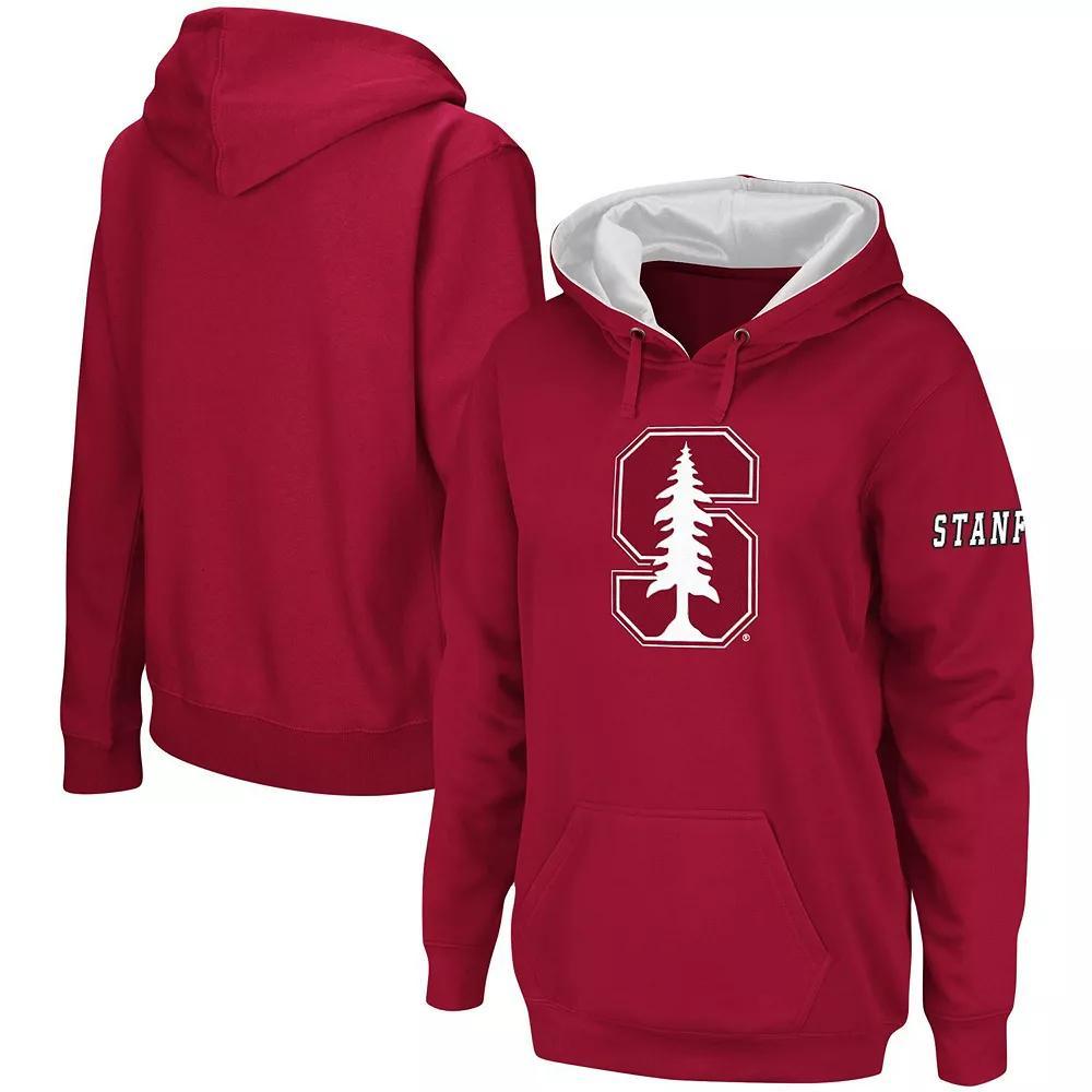 Womens Cardinal Stanford Cardinal Team Big Logo Pullover Hoodie Product Image