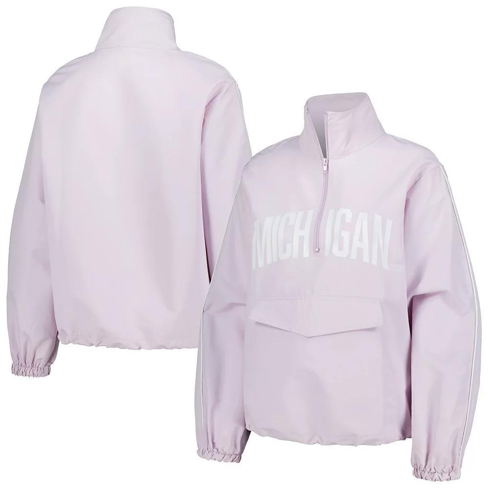 Women's Lusso Purple Michigan Wolverines Parker Quarter-Zip Rain Tech Jacket, Size: XXL Product Image