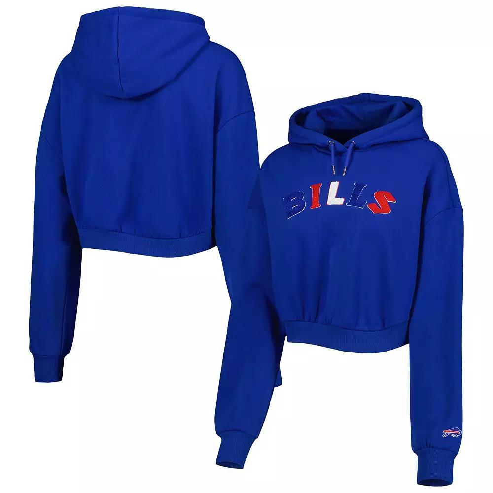 Women's The Wild Collective Royal Buffalo Bills Cropped Pullover Hoodie, Size: 2XL, Blue Product Image