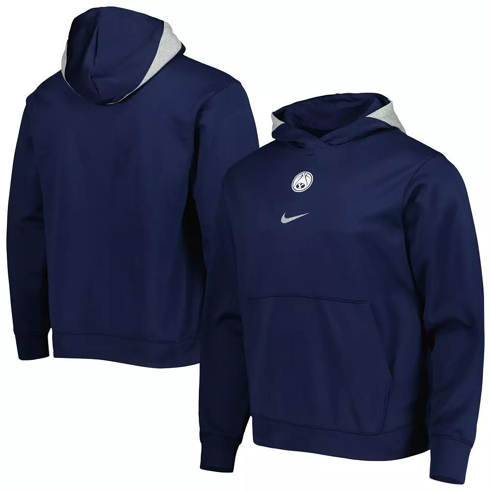 Men's Nike Navy BYU Cougars Spotlight Performance Pullover Hoodie, Size: 2XL, Blue Product Image