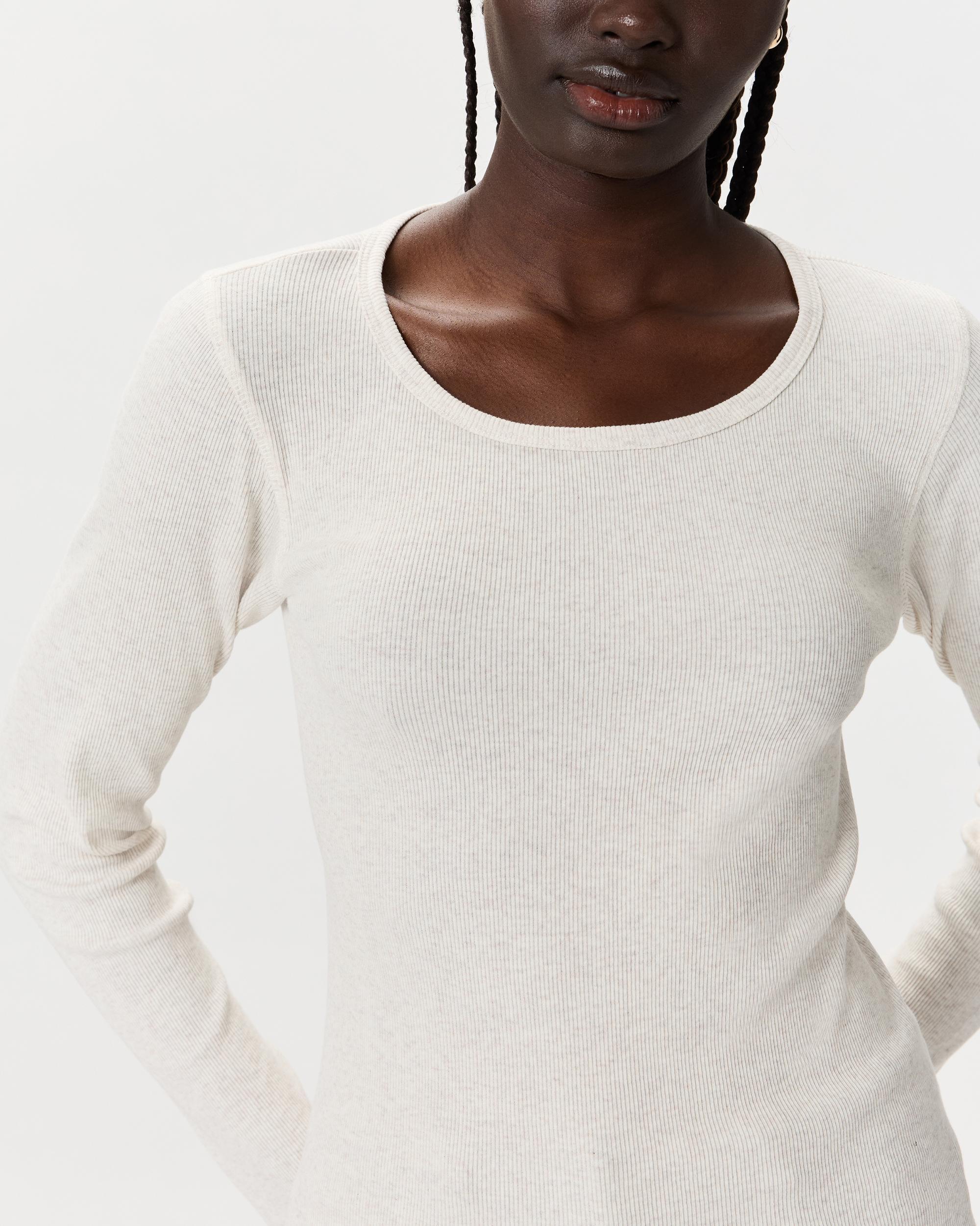 Quince | Women's Micro-Rib Long Sleeve T-Shirt Organic Cotton Product Image