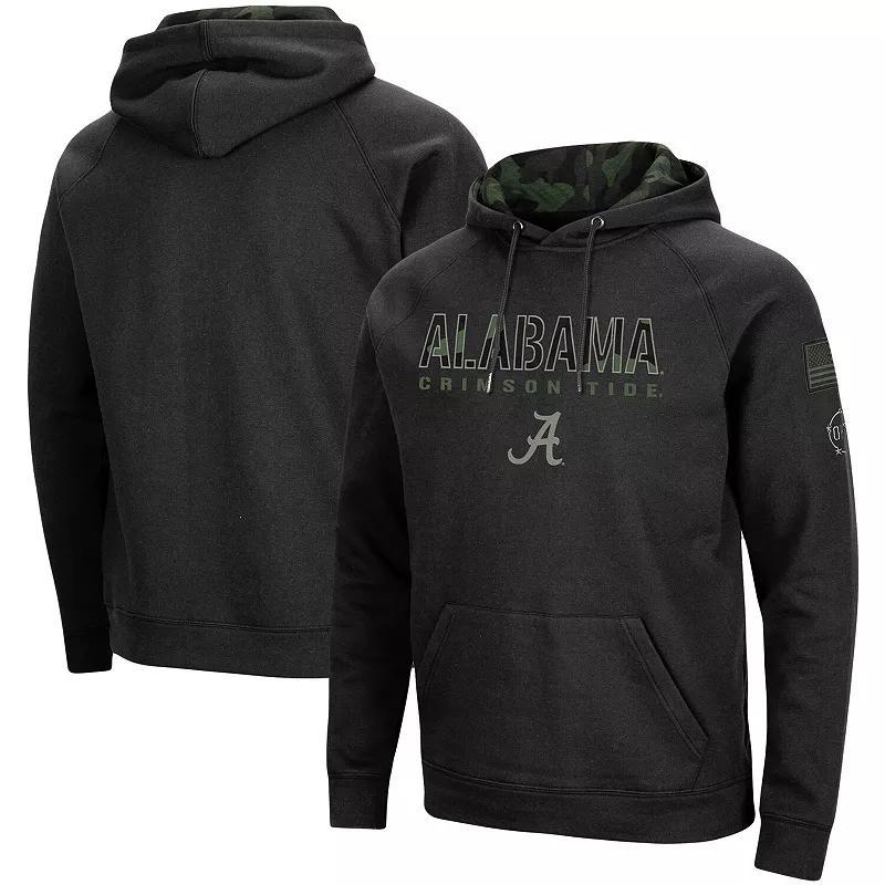 Men's Colosseum Black Michigan State Spartans OHT Military Appreciation Camo Pullover Hoodie, Size: XL Product Image