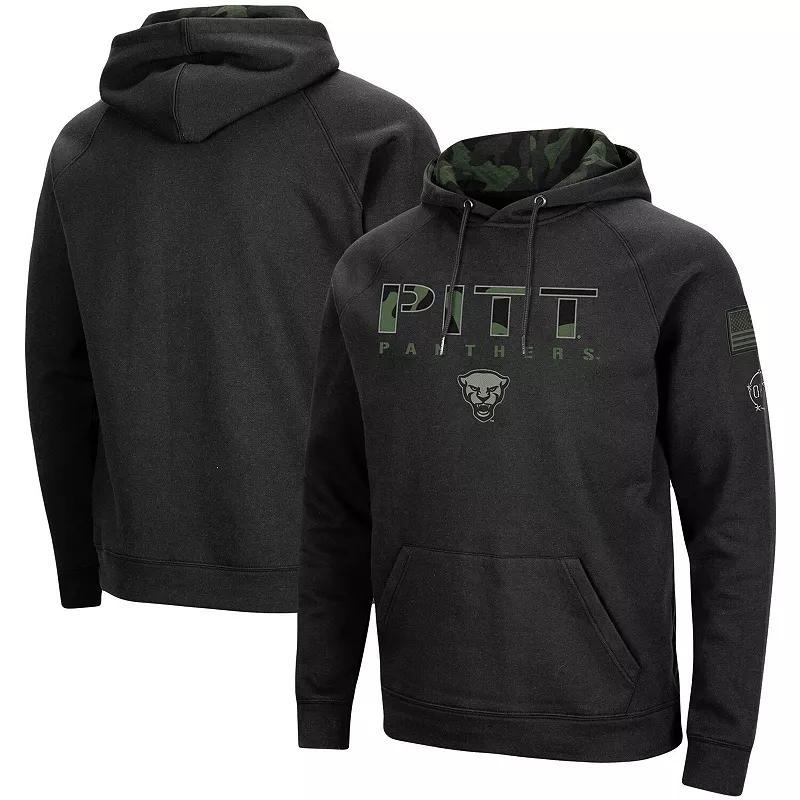 Men's Colosseum Black Michigan State Spartans OHT Military Appreciation Camo Pullover Hoodie, Size: XL Product Image