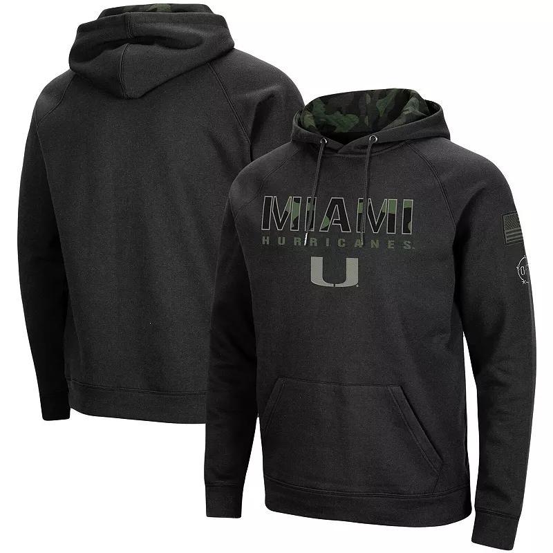 Men's Colosseum Black Michigan State Spartans OHT Military Appreciation Camo Pullover Hoodie, Size: XL Product Image