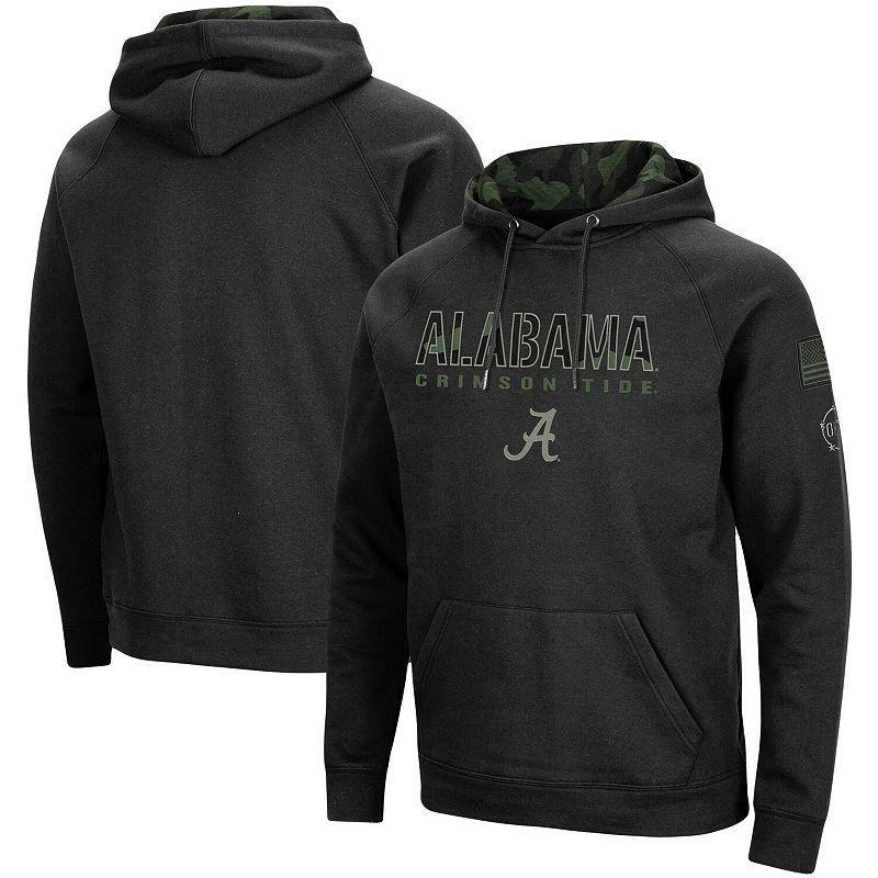Men's Colosseum Black Michigan State Spartans OHT Military Appreciation Camo Pullover Hoodie, Size: XL Product Image