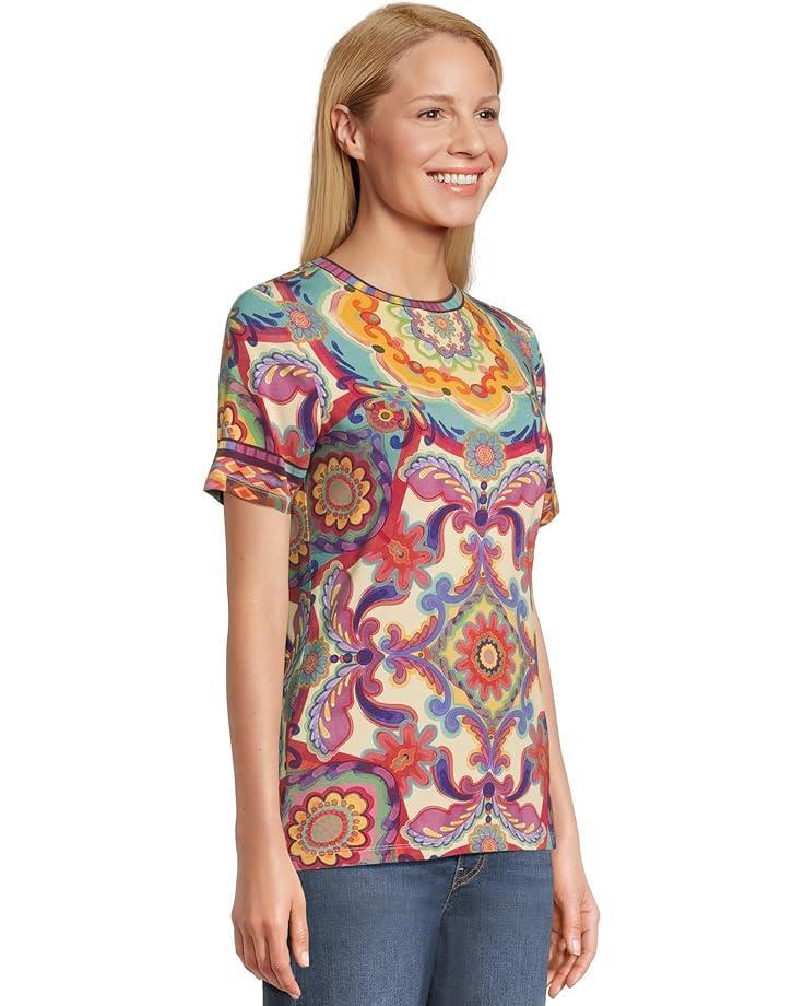 The Janie Favorite Short Sleeve Swing Polo- Kayla Product Image