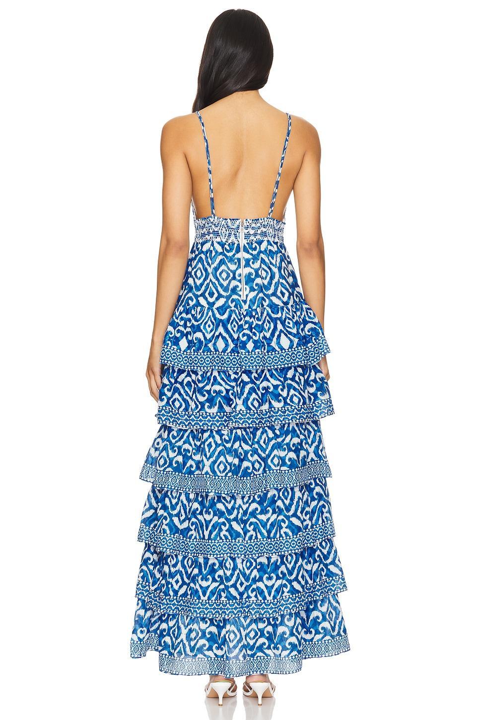 Imogene Tiered Maxi Dress Alice + Olivia Product Image