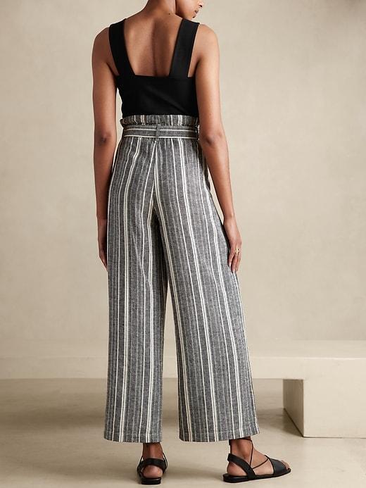 Linen-Blend Paperbag Pant Product Image