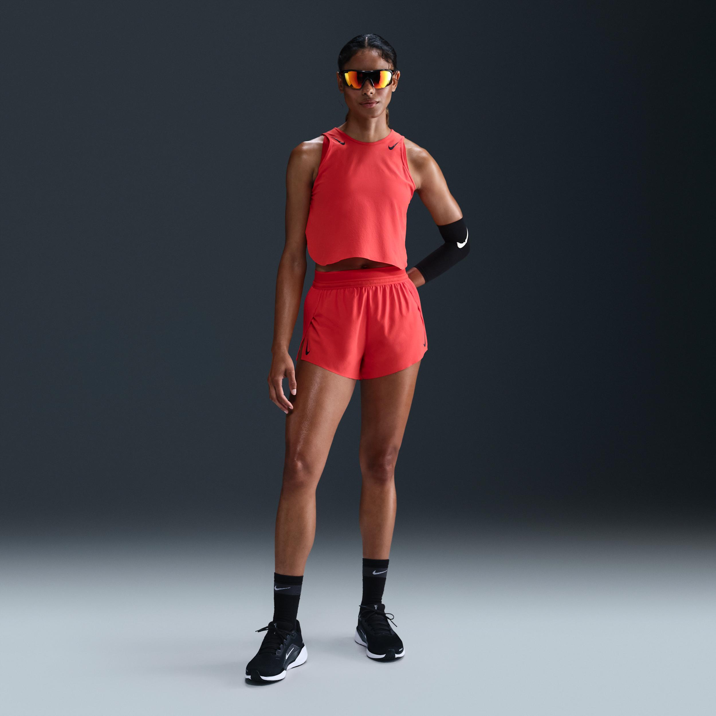 Nike Women's AeroSwift Dri-FIT ADV Cropped Running Tank Top Product Image