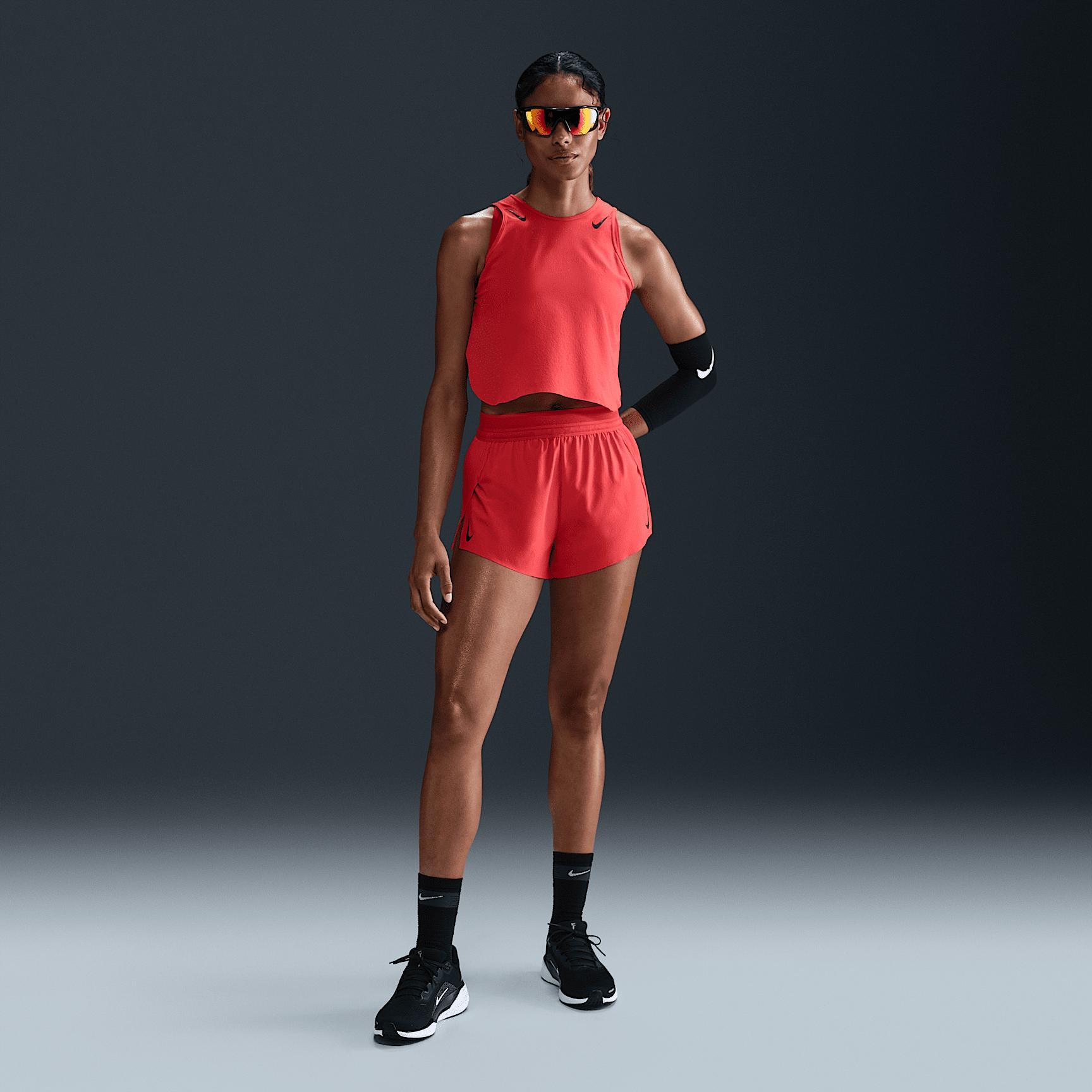 Nike AeroSwift Women's Dri-FIT ADV Cropped Running Tank Top Product Image
