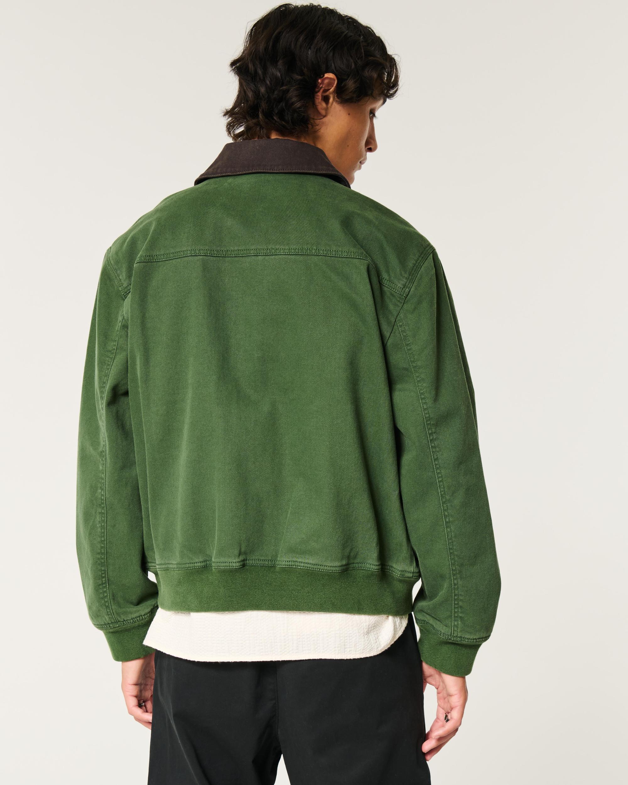 Zip-Up Camo Workwear Jacket Product Image