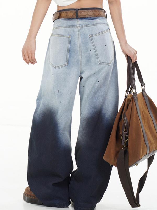 American Aged Gradient Boyfriend Jeans Product Image