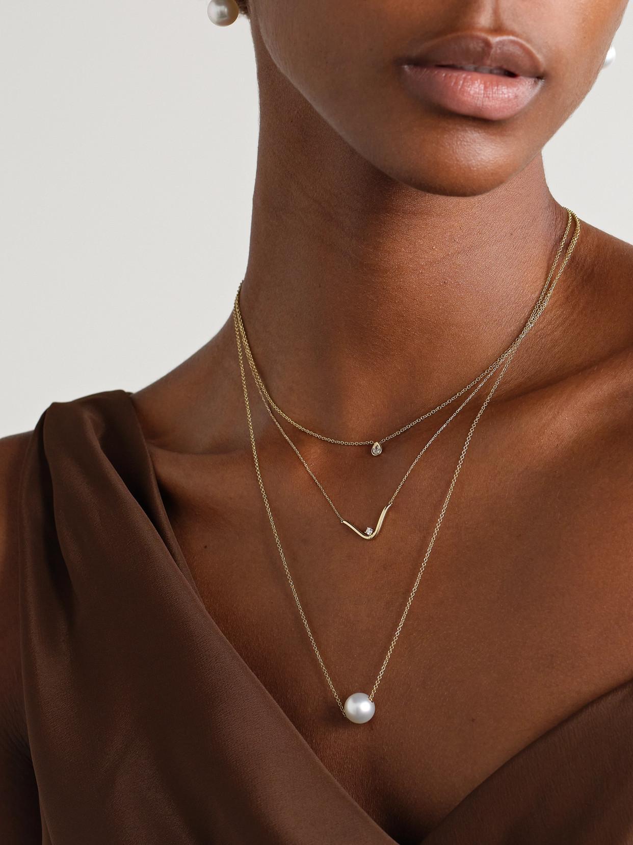 MIZUKI 14-karat Gold Diamond Necklace Product Image