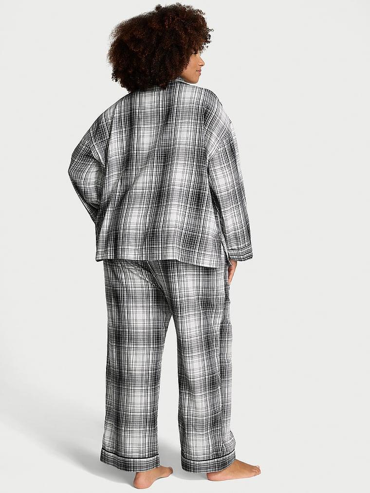 Flannel Popover Long Pajama Set Product Image