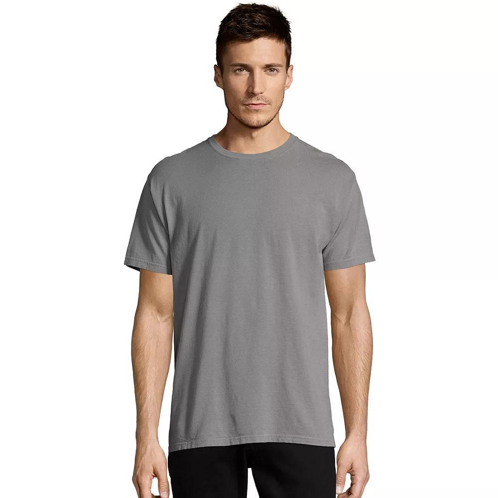 Mens Hanes ComfortWash Garment-Dyed Tee Anchor Grey Product Image