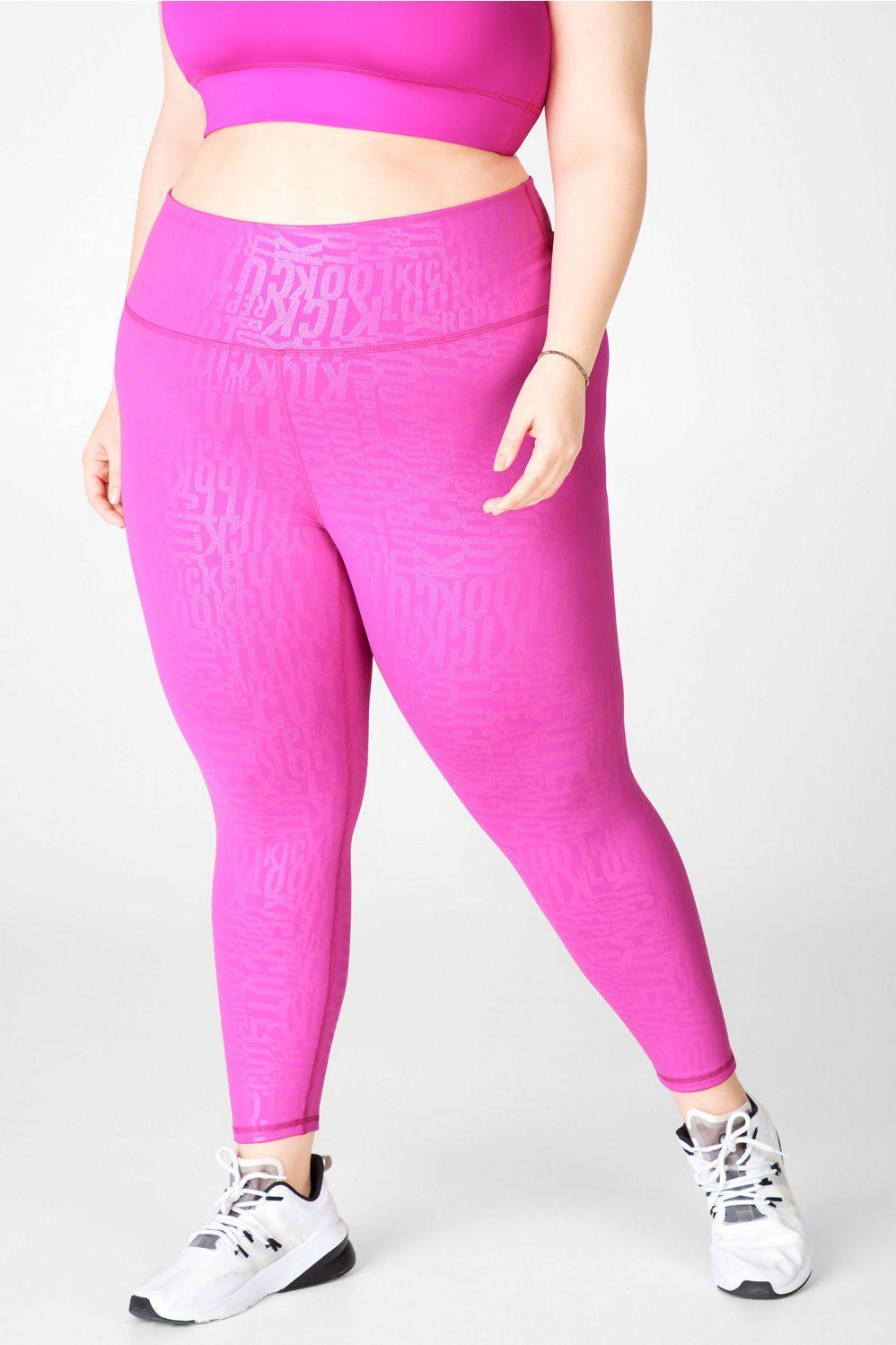 Fabletics Define High-Waisted 7/8 Legging Womens pink plus Size 4X Product Image