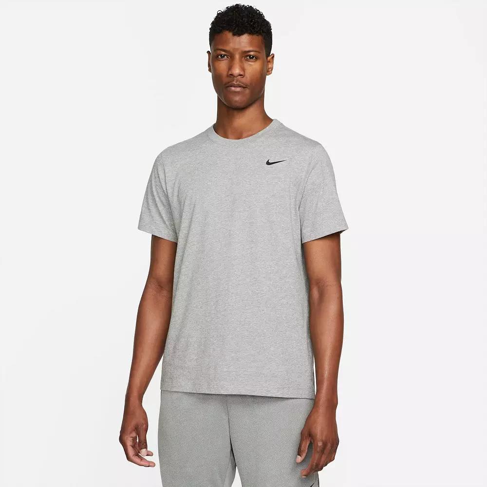 Men's Nike Dri-FIT Training Tee, Size: XL, Carbon Grey Product Image