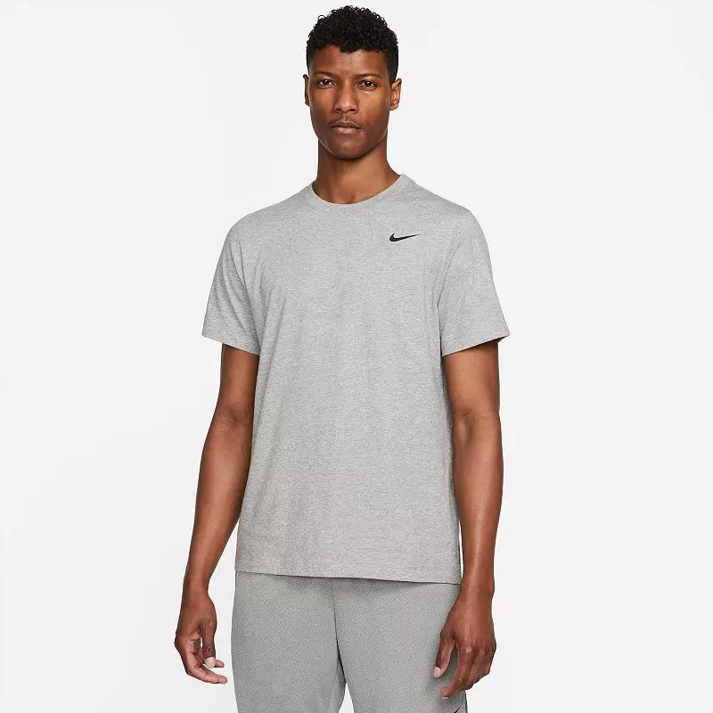 Men's Nike Dri-FIT Training Tee, Size: XL, Carbon Grey Product Image