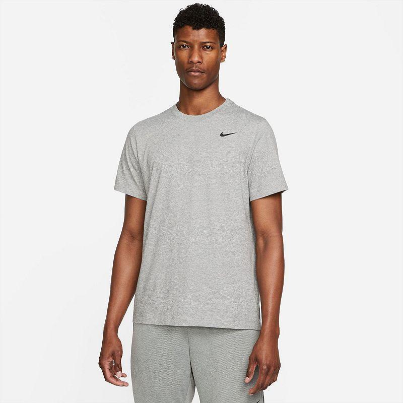 Men's Nike Dri-FIT Training Tee, Size: XL, Carbon Grey Product Image