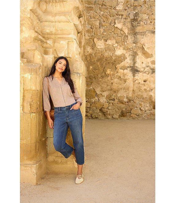 NYDJ Petite Size Relaxed Piper Crop Jeans Product Image