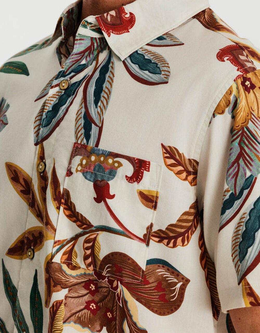 ROARK Journey Mens Button Up Shirt - NATURAL Product Image