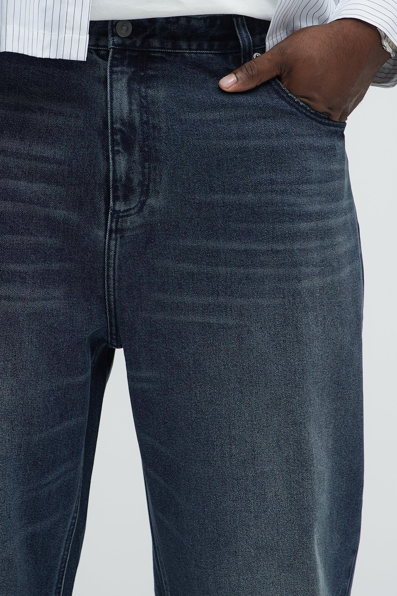 Down Bad Baggy Jeans - Dark Wash Male Product Image