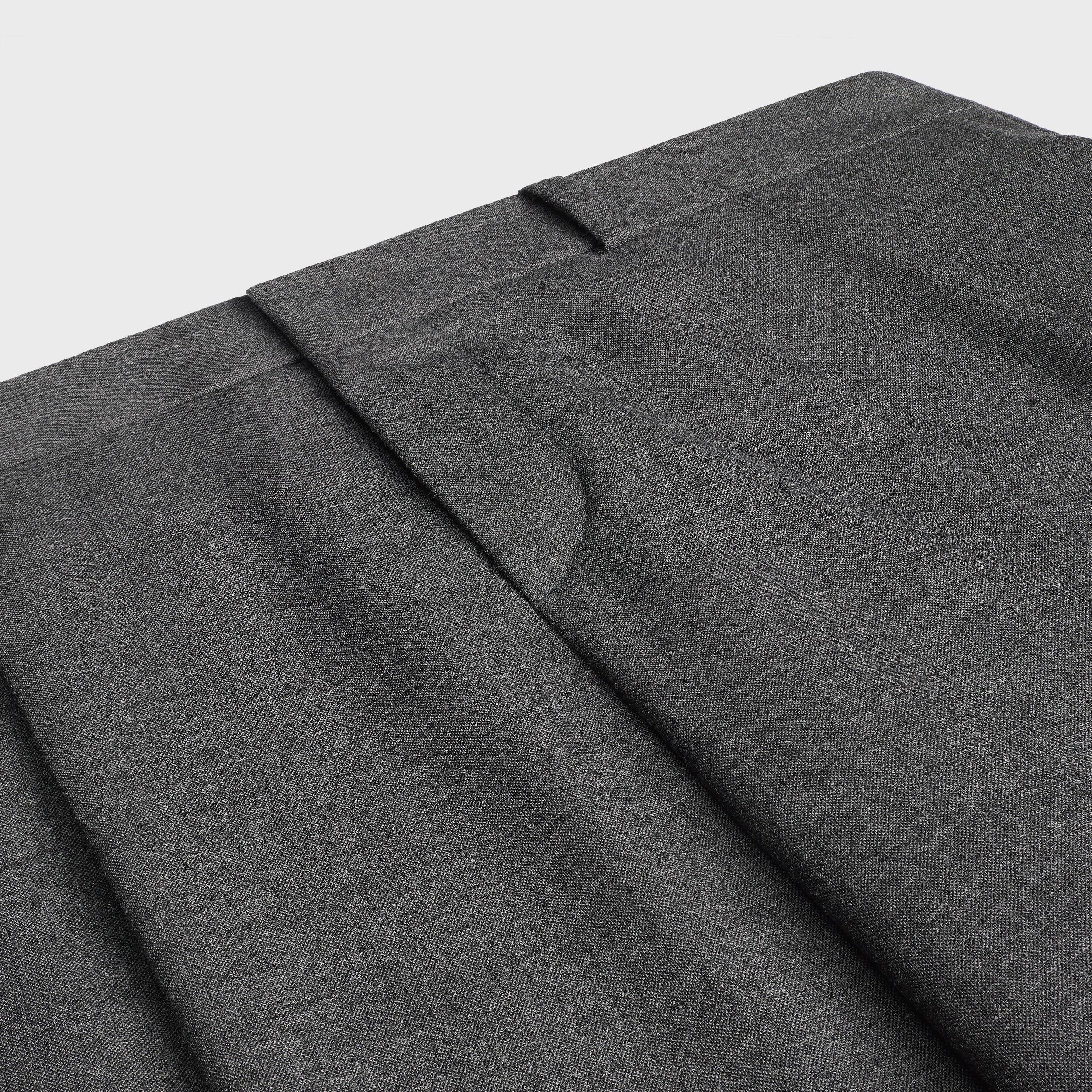 pleated trousers IN CASHMERE CANVAS Product Image
