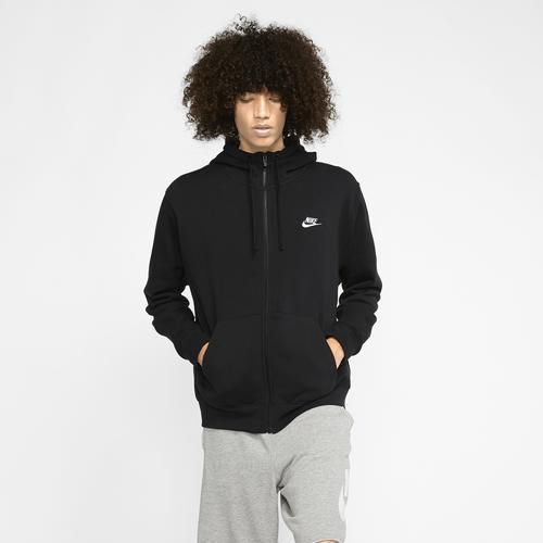 Mens Nike Sportswear Club Fleece Full-Zip Hoodie Grey Heather Product Image