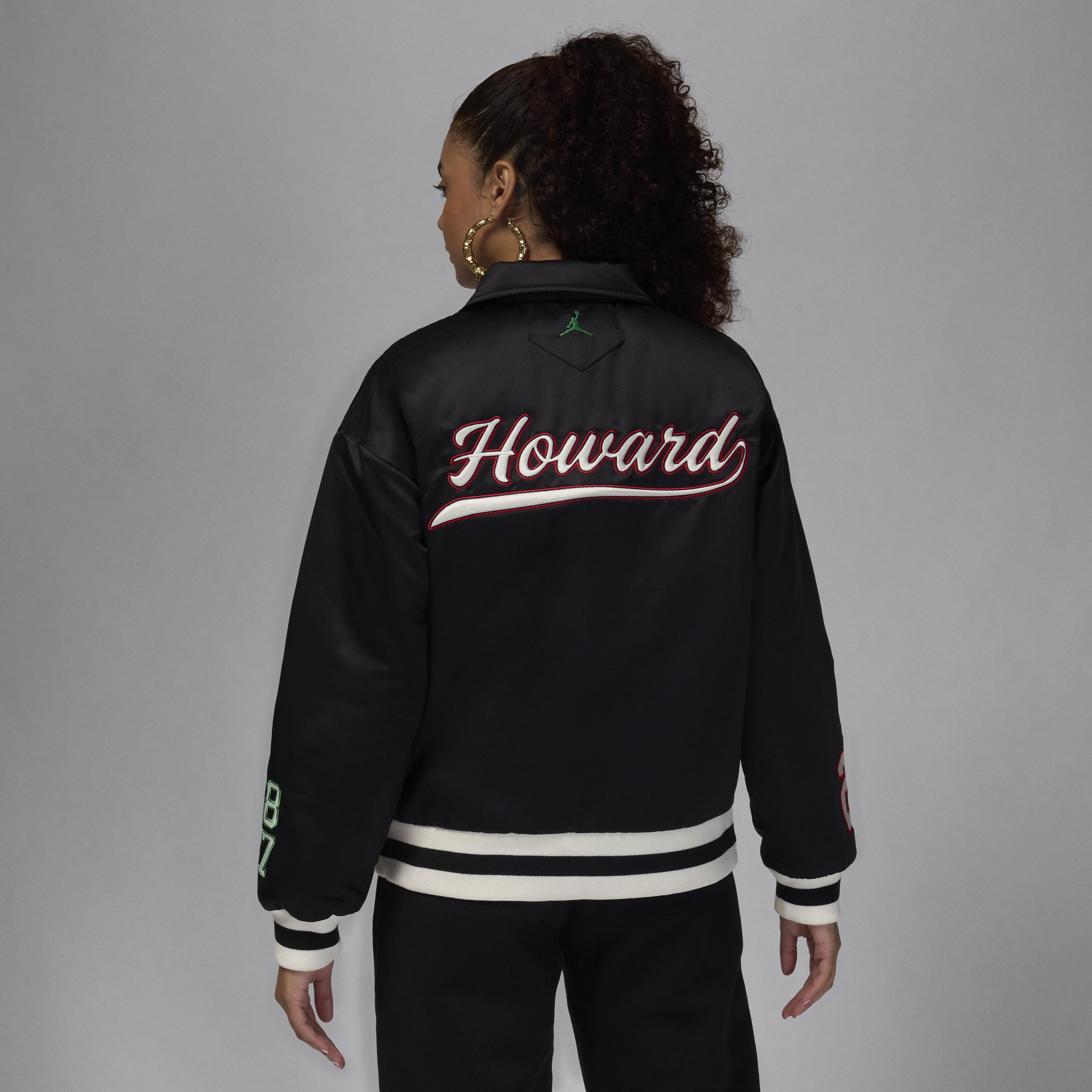 Women's Jordan x Howard University Varsity Jacket Product Image