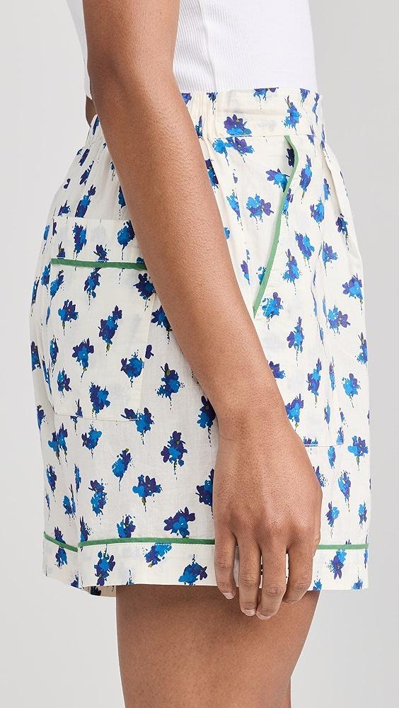 THE GREAT. The Square Pajama Shorts | Shopbop Product Image