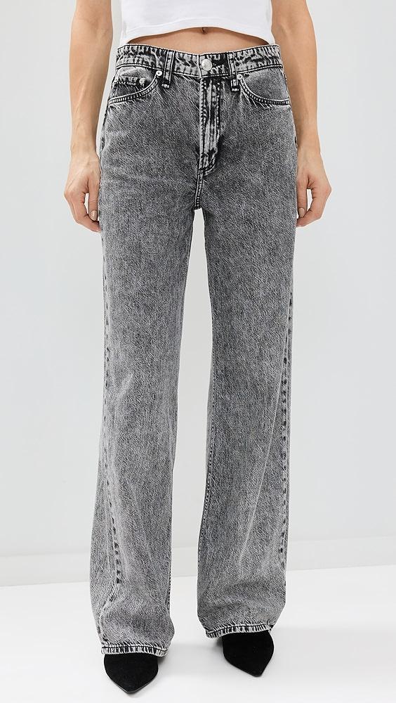 rag & bone Featherweight Logan Wide Leg Jeans | Shopbop Product Image