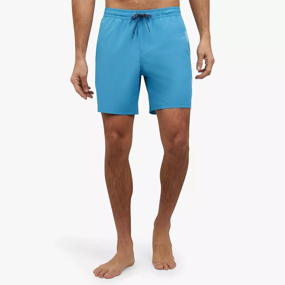 Men's Quiksilver 6.5 in. Solid Logo Volley Swim Shorts, Size: Large, Niagra Product Image