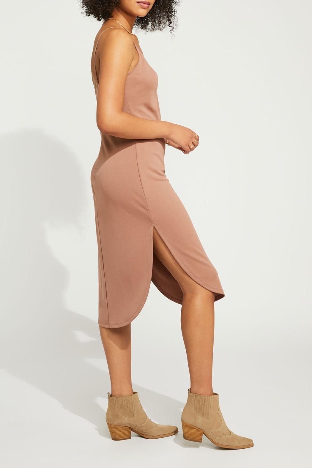 Curved Hem Jersey Dress Product Image