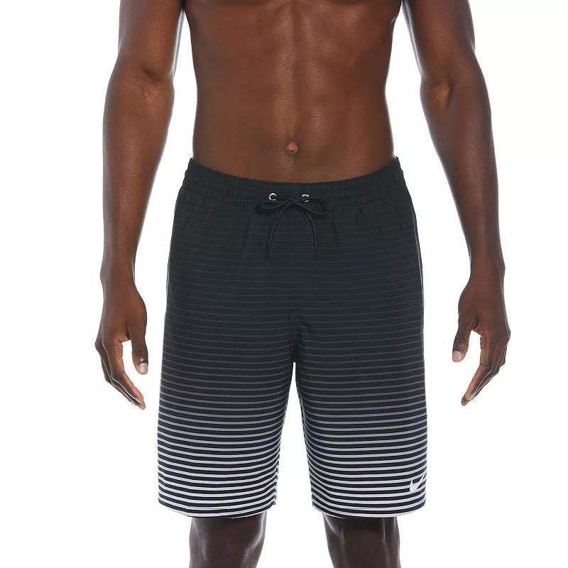 Men's Nike 9-in. Stripe Breaker Swim Trunks, Size: Small, Red Product Image