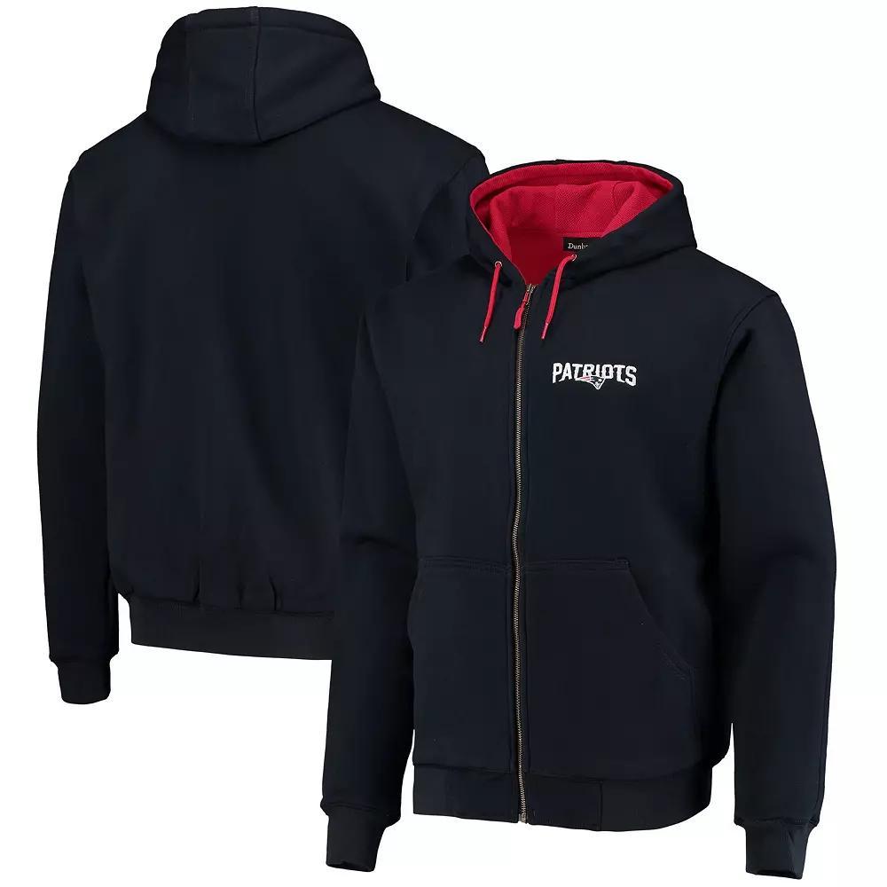 Men's Dunbrooke Navy New England Patriots Craftsman Thermal-Lined Full-Zip Hoodie, Size: XL, Blue Product Image