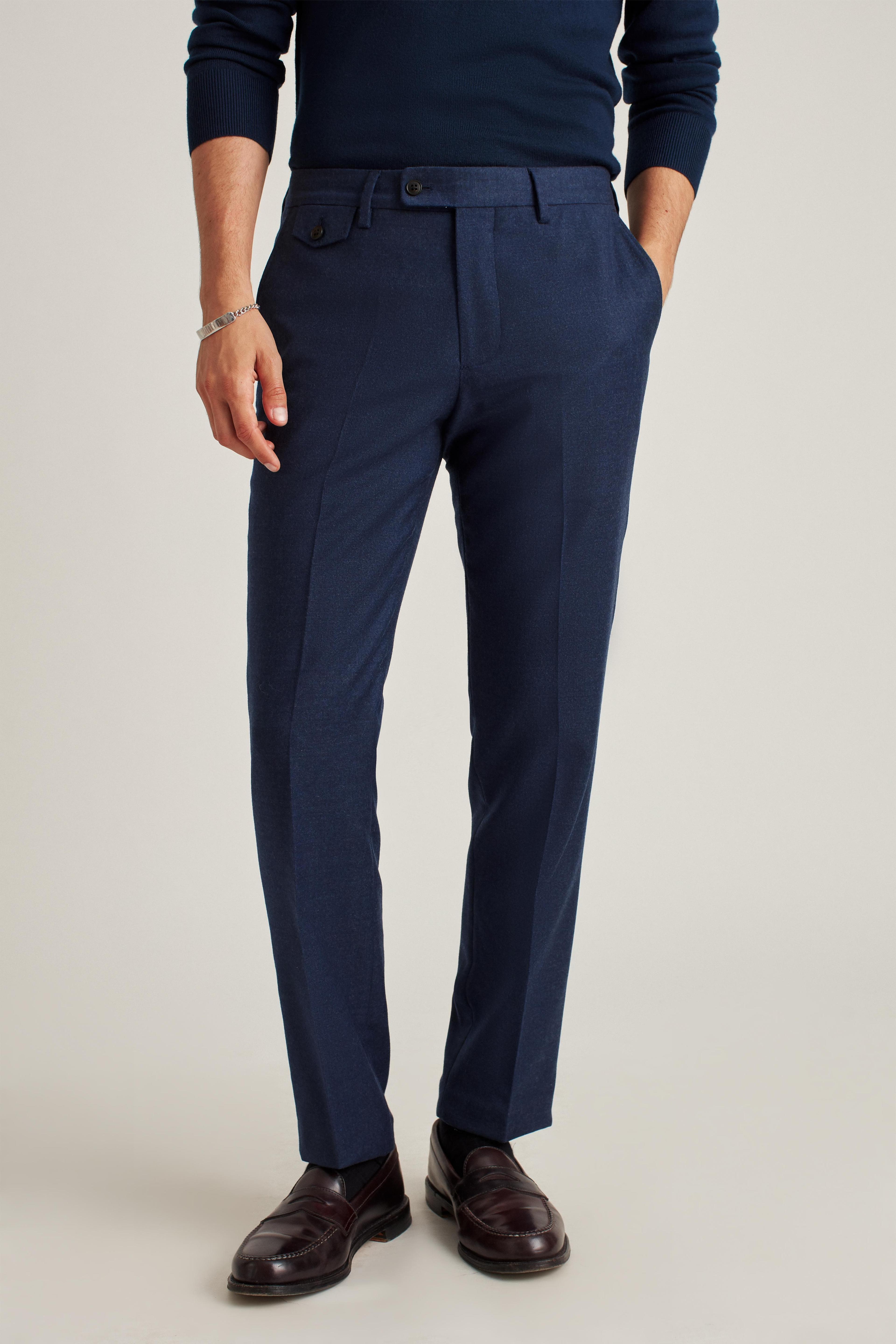 Italian Stretch Wool Flannel Suit Pants Product Image