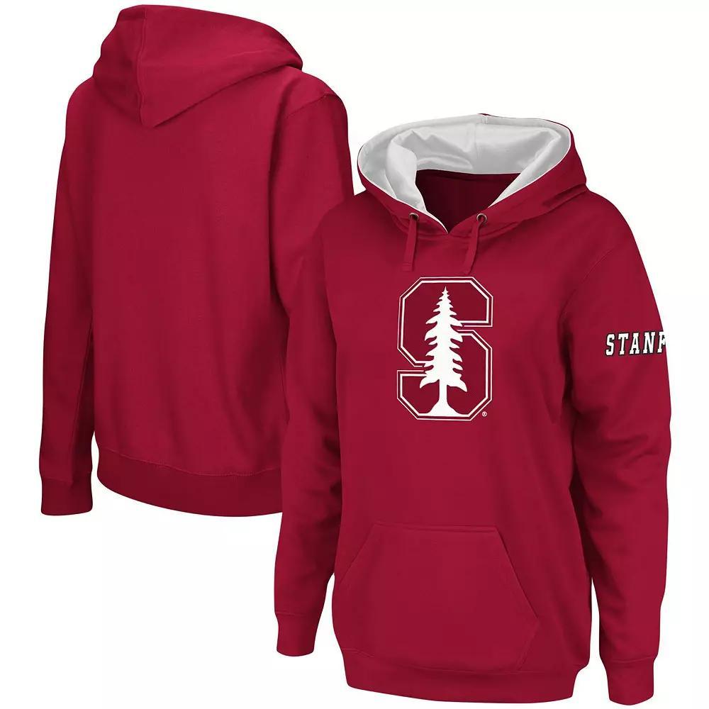 Womens Cardinal Stanford Cardinal Team Big Logo Pullover Hoodie Product Image