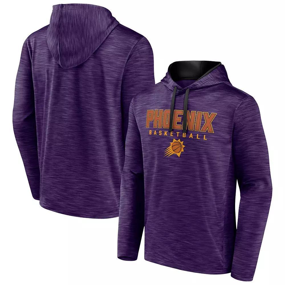 Men's Fanatics Branded Heather Purple Phoenix Suns Fast Break Pullover Hoodie, Size: 3XL, Phx Purple Product Image
