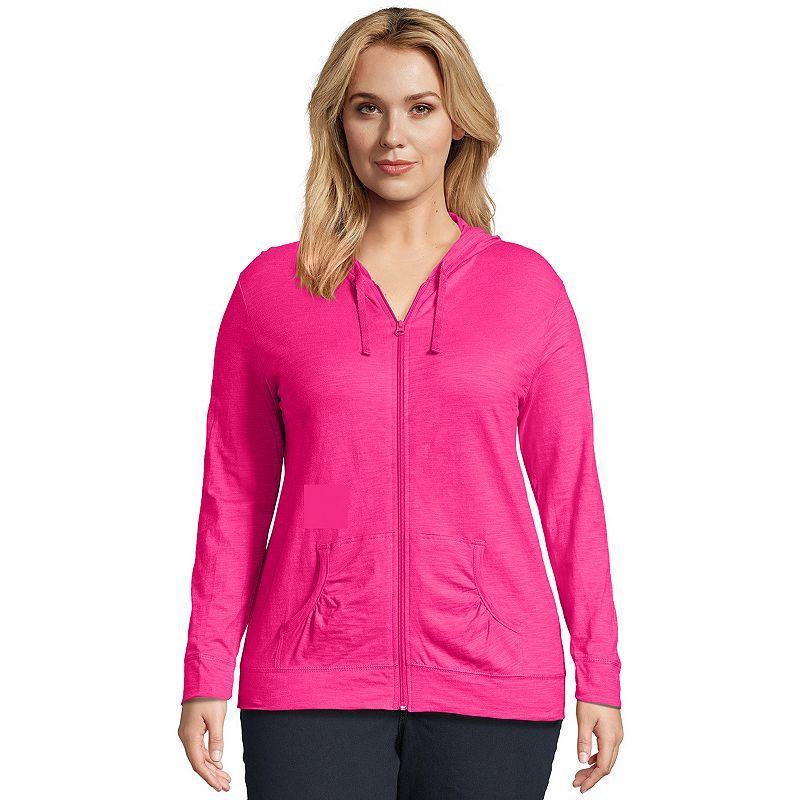 Plus Size Just My Size® Slubbed Hoodie, Women's, Size: 5XL, Process Blue Product Image