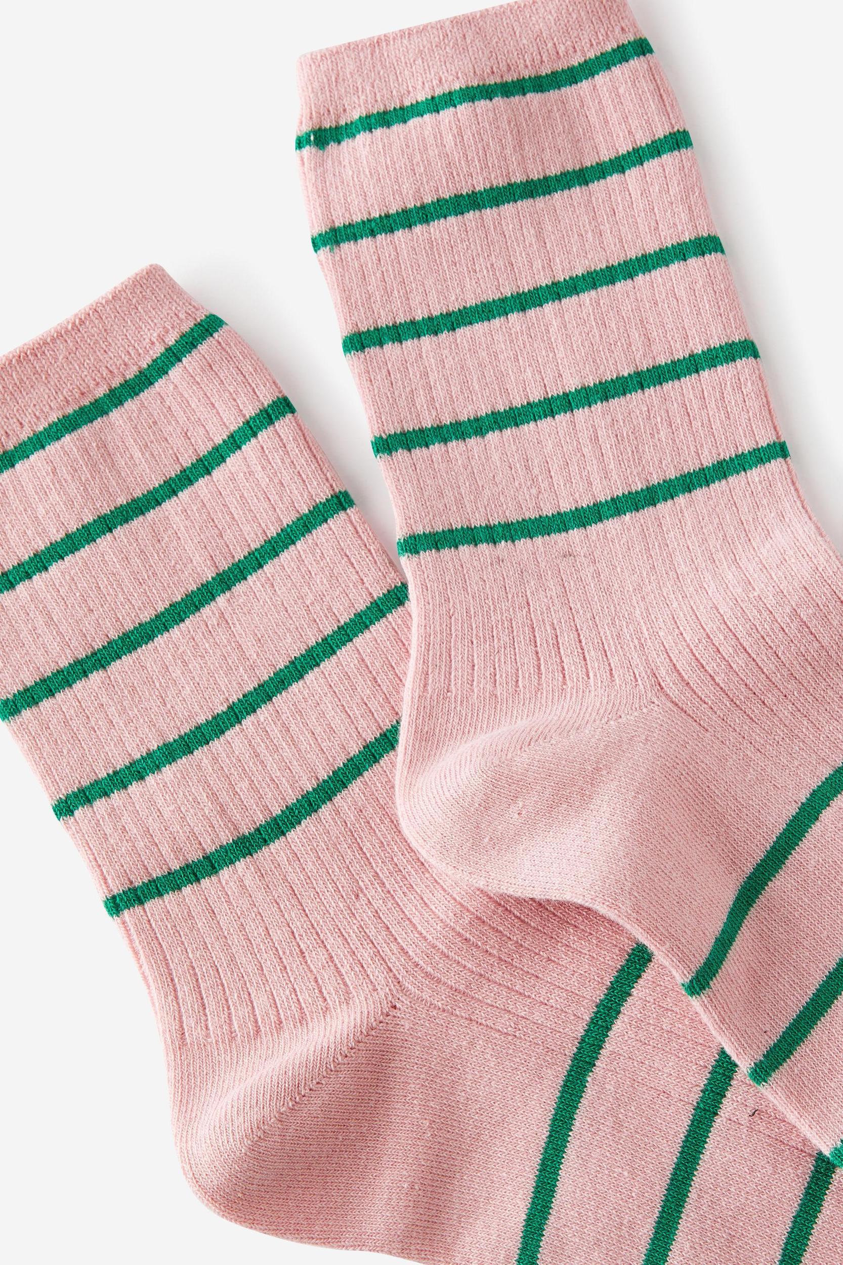 Stripe Ribbed Crew Sock Product Image