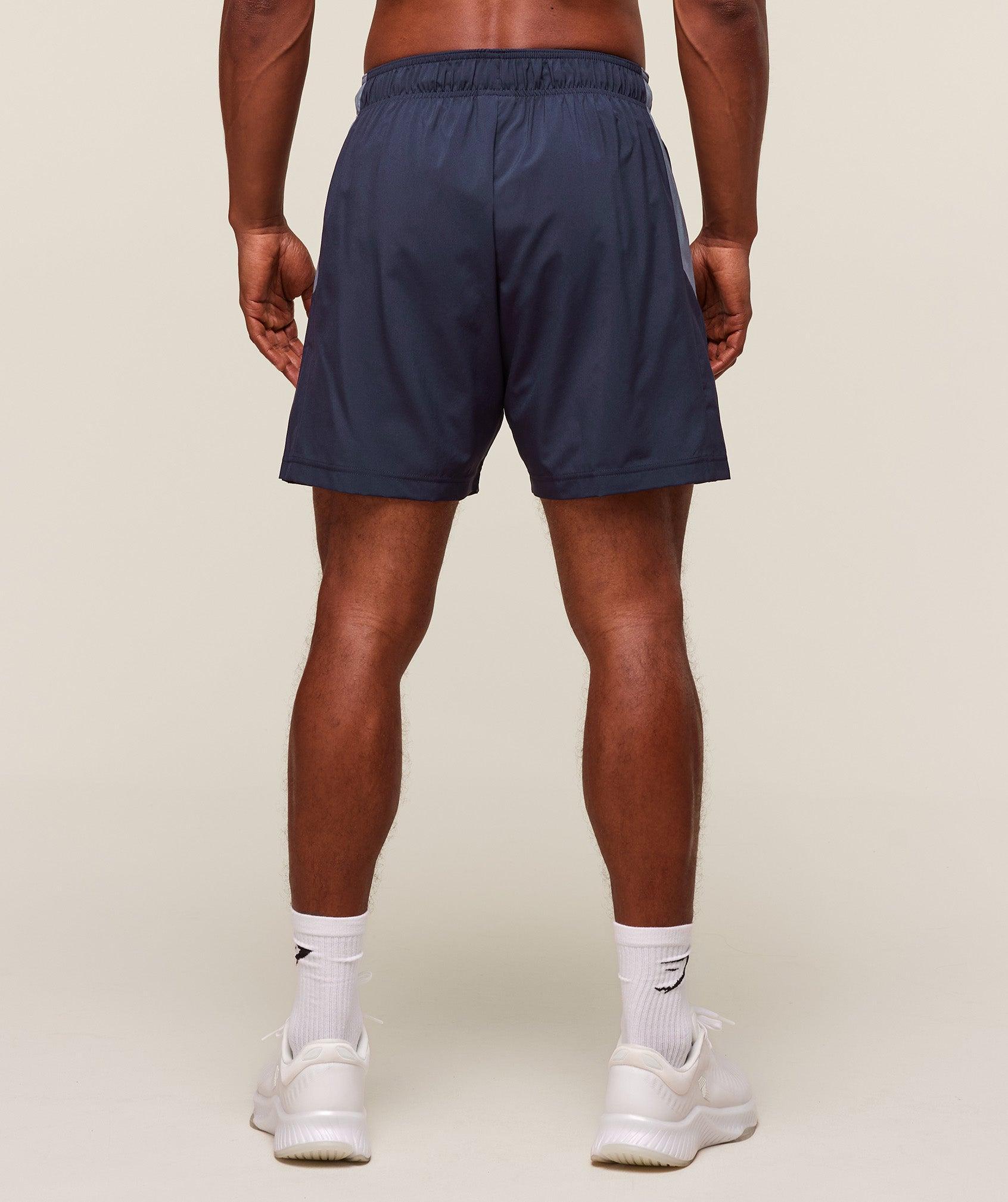 Gymshark Sport Panel 7" Shorts - Heavy Blue/Iron Blue Male Product Image